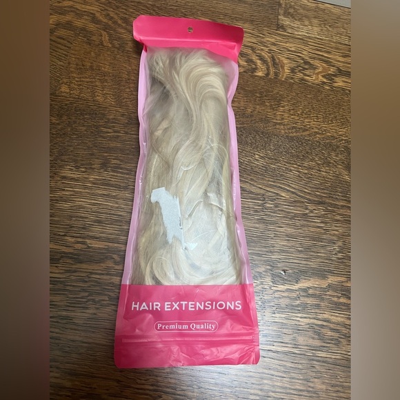 Hair Extensions Elastic Band Secret Miracle Ring Kanekalon Heat Resistant Blonde - Picture 4 of 16